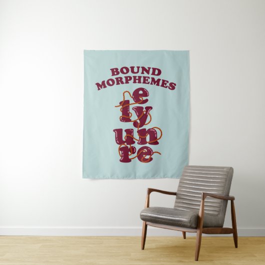 Bound Morphemes Phonics onderwijzen Engels Wandkleed (In situ)