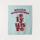 Bound Morphemes Phonics onderwijzen Engels Wandkleed (Voorkant)