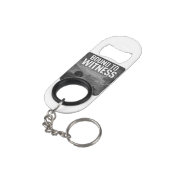 Bound to Witness Death Bottle Opener Mini Flessenopener (Achterkant Gekanteld)