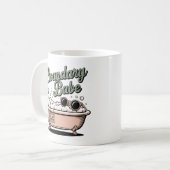 Boundary Babe | Funny Emotional Boundaries Bathtub Koffiemok (Voorkant links)
