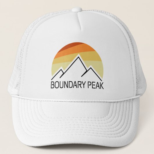 Boundary Peak Nevada Retro Trucker Pet (Voorkant)