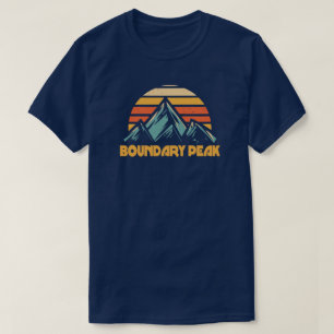 Boundary Peak Nevada Retro Turquoise T-shirt
