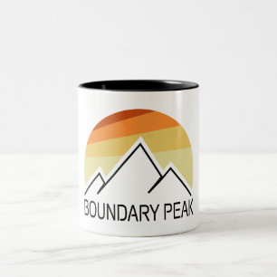 Boundary Peak Nevada Retro Tweekleurige Koffiemok