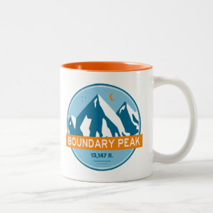 Boundary Peak Nevada Stars Maan Tweekleurige Koffiemok