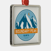 Boundary Peak Nevada Stars Moon Metalen Ornament (Rechts)