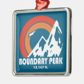 Boundary Peak Nevada Sun Eagle Metalen Ornament (Links)