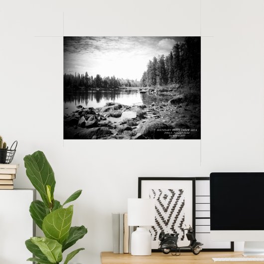Boundary Water Canoe Area Poster (Thuiskantoor)
