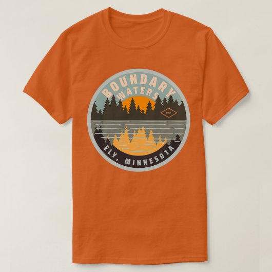 Boundary Waters Canoe Area Ely Minnesota T-shirt (Design voorkant)