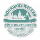 Boundary Waters Canoe Area Sticker (Voorkant)