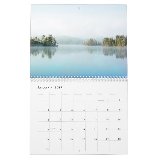 Boundary Waters Canoe Area Wilderness 2010 Calenda Kalender (Jan 2027)