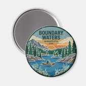 Boundary Waters Canoe Area Wilderness Minnesota Magneet (Voorkant / Achterkant)