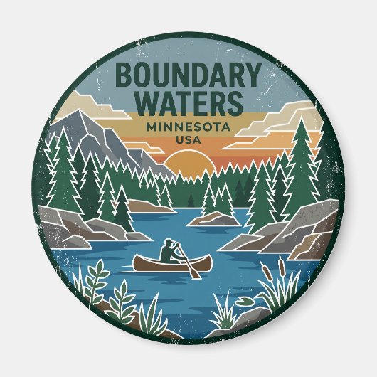 Boundary Waters Canoe Area Wilderness Minnesota Magneet (Voorkant)