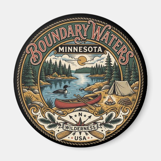 Boundary Waters Canoe Area Wilderness VS Magneet (Voorkant)