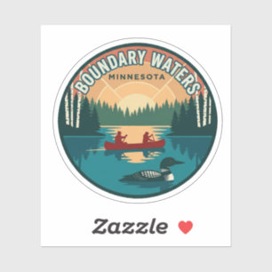 Boundary Waters Minnesota Reissticker Sticker