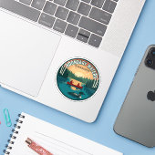 Boundary Waters Minnesota Reissticker Sticker (Laptop met iPhone)