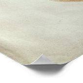 Bounding cheetah met een rode kraag poster (Hoek)