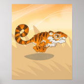 Bounding Poster Tiger (Voorkant)