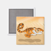 Bounding Tiger Magnet (Voorkant / Achterkant)