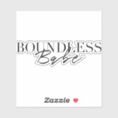 Boundless Babe sticker (Vel)