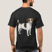 Boundless Bouncer: Naive Art Jack Russell Terrier T-shirt (Achterkant)