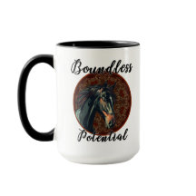 Boundless Potential Horse Mug – Majestic Stallion