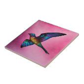 Boundless Wanderer: Veelkleurige Swift Bird Tegeltje (Zijkant)