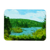 BoundWaters Canoe Area Minnesota Abstract Magneet (Horizontaal)