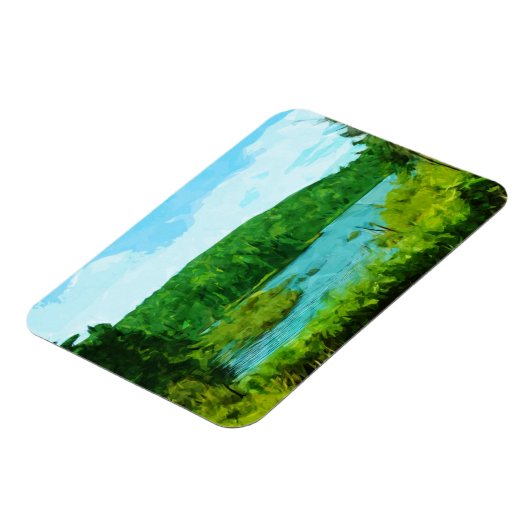 BoundWaters Canoe Area Minnesota Abstract Magneet (Linkerzijde)