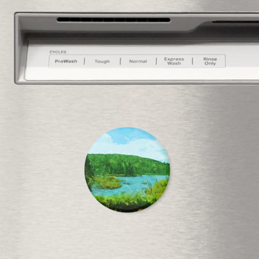 BoundWaters Canoe Area Minnesota Abstract Magneet (Insitu (Vaatwasser))