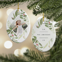 Bounful Botanical | Geometrische foto van legant Keramisch Ornament