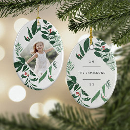 Bounful Botanical | Geometrische foto van legant Keramisch Ornament