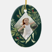 Bounful Botanical | Geometrische foto van legant Keramisch Ornament (Voorkant)