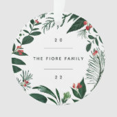 Bounful Botanical | Persoonlijke foto Ornament (voorkant)