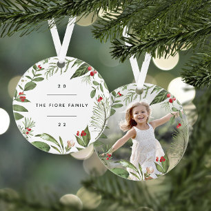 Bounful Botanical   Persoonlijke foto Ornament