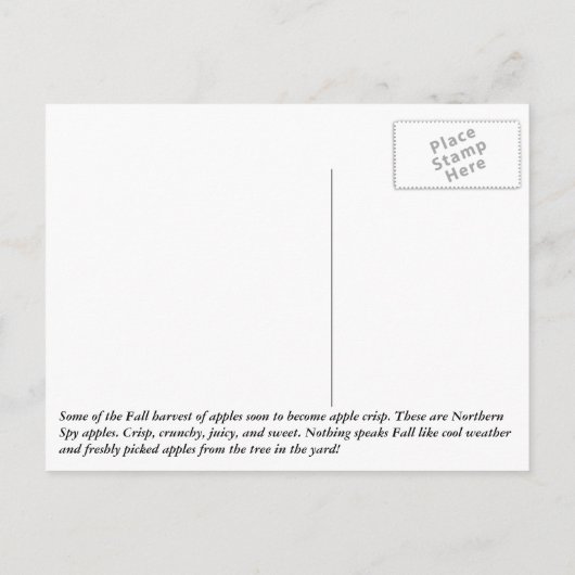 Bounful Harvest Briefkaart (Achterkant)