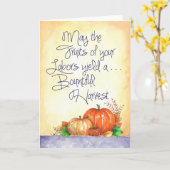 Bounful Harvest - Wenskaart Kaart (Gele Bloem)