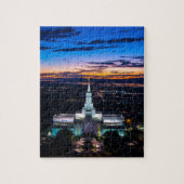 Bounful Lds Mormon Temple Sunset Legpuzzel (Verticaal)