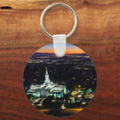 Bounful Lds Mormon Temple Sunset Sleutelhanger (Voorkant)