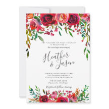 Bounful Roos Ruby Red Wedding