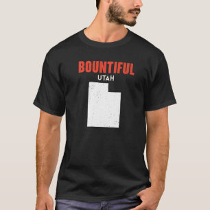 Bounful Utah USA State America Travel Utahan T-shirt