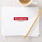 Boungiorno Mijn naam is...Labels Etiket (Insitu)