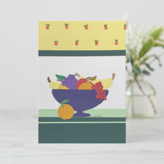 Bounke Fruit Collage Bedankkaart (Staand voorkant)