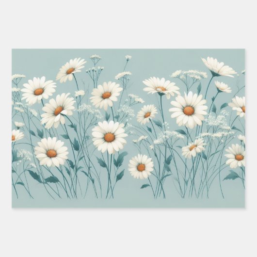 Bountiful Daisy's  Inpakpapier Vel (Voorkant 3)