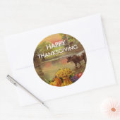 Bountiful Harvest Happy Thanksgiving Stickers (Envelop)
