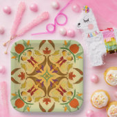 Bountiful Harvest Radial Art Papieren Bordje (Feest)