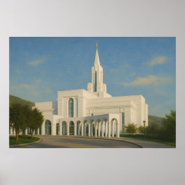 Bountiful Utah Tempel Schildering™ LDS Kunst Poste Poster