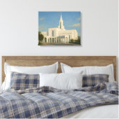 Bountiful Utah Temple Painting™ LDS Art Canvas Afdruk (Insitu (Slaapkamer))