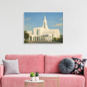 Bountiful Utah Temple Painting™ LDS Art Canvas Afdruk (Insitu (Woonkamer))