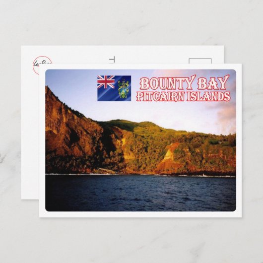 Bounty Bay - Pitcairneilanden - Briefkaart (Voorkant / Achterkant)