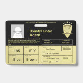 Bounty Hunter Agent Badge (Achterkant)